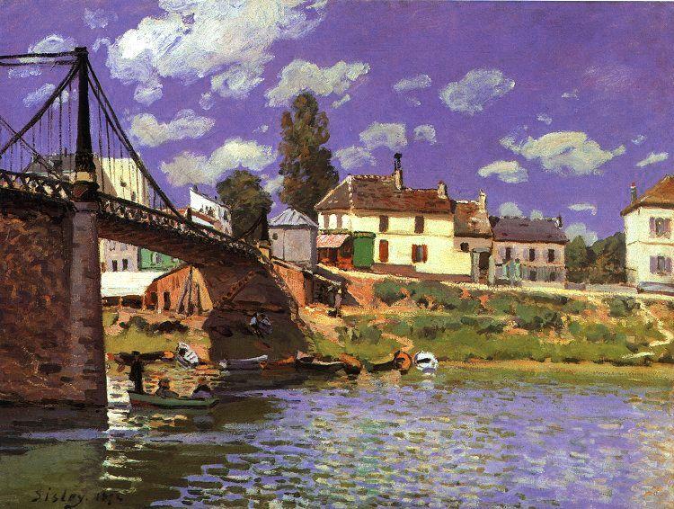 Alfred Sisley The Bridge at Villeneuve la Garenne China oil painting art